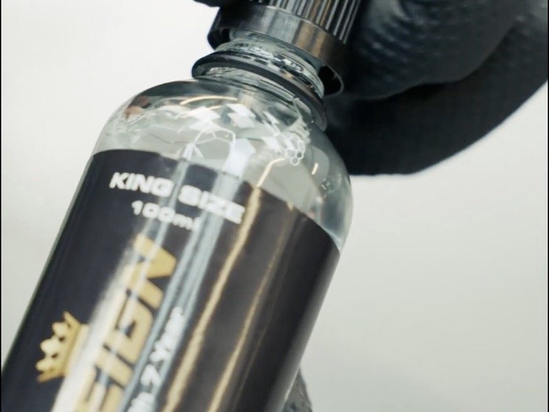 Ceramic coating being applied to a car in our Braintree studio