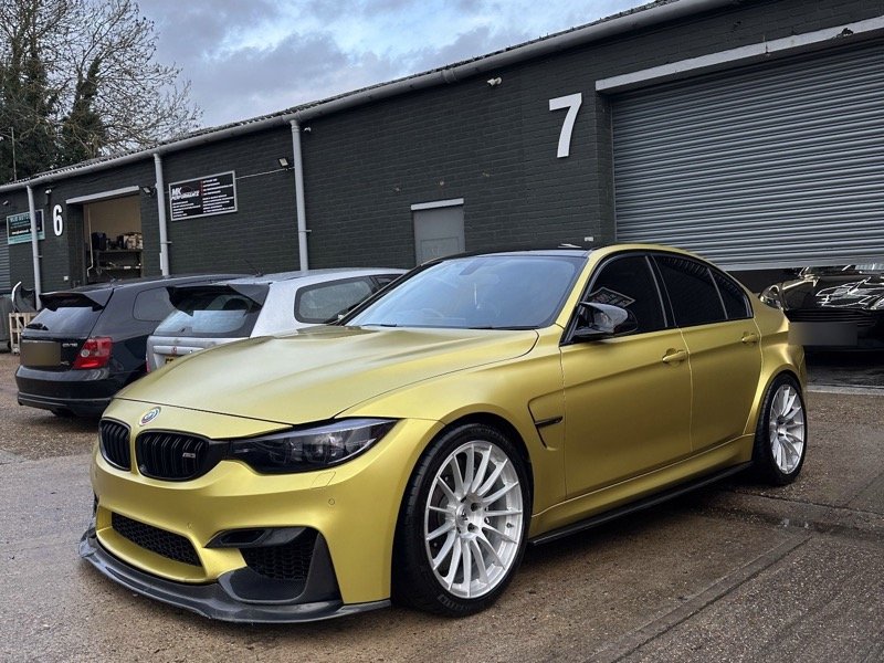 BMW M3 outside our Braintree studio after a full detail